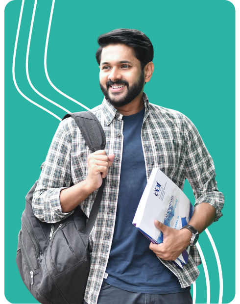 Student with books